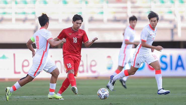 Video bóng đá U20 Việt Nam - U20 Hong Kong: Hàng công rực rỡ, đại tiệc 6 bàn (U20 châu Á) - 1